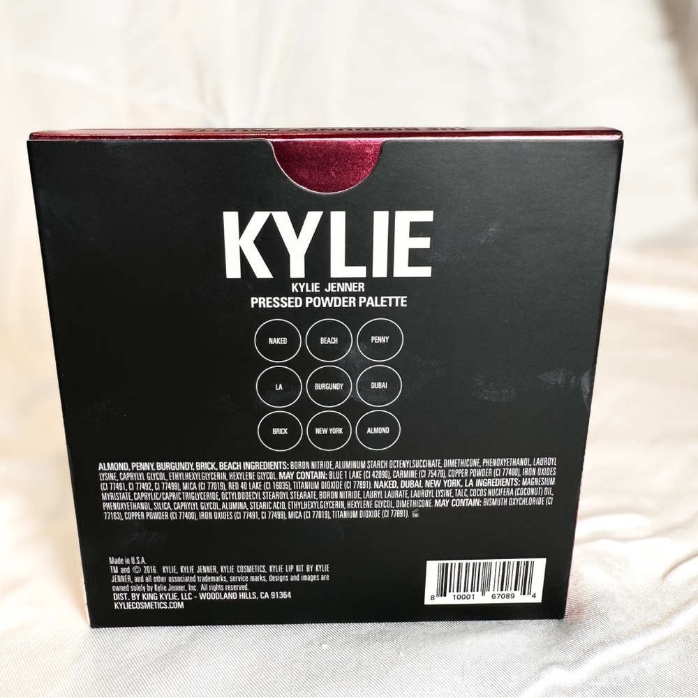 🆕 KYLIE COSMETICS Pressed Powder Eyeshadow Palette in The Burgundy Palette NIB - Picture 6 of 8